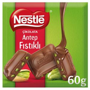 Nestle Antep Fıstıklı Sütlü Kare Çikolata 60 G