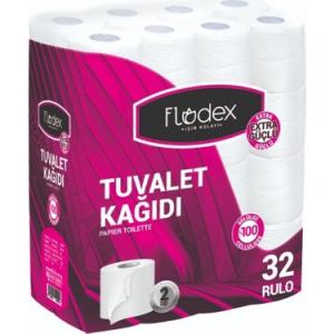 Flodex Tuvalet Kağıdı 2 Katlı 32`li